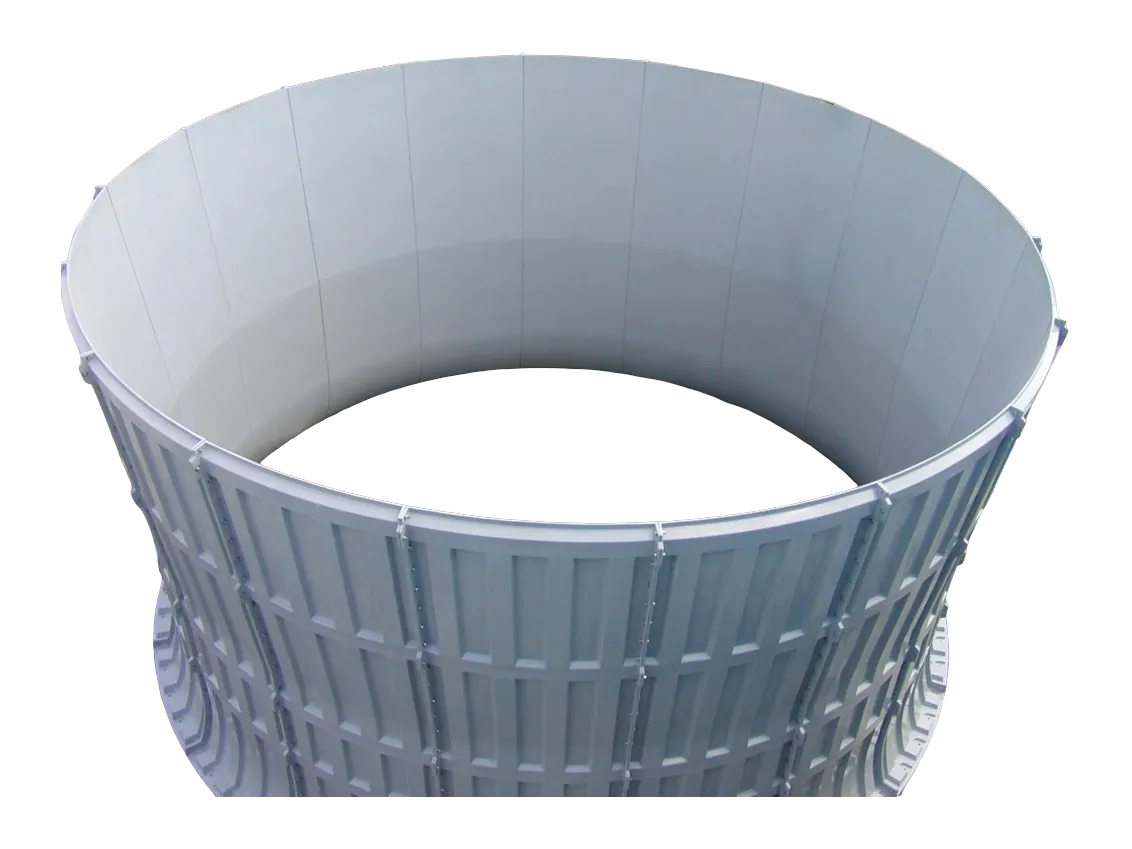 FRP fan stack for a cooling tower