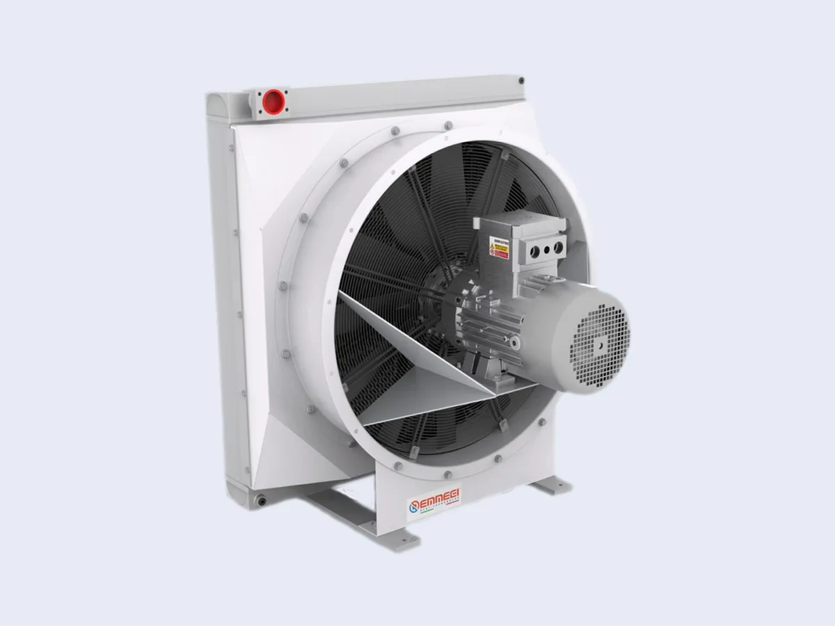 ATEX certified heat exchanger with explosion-proof motor